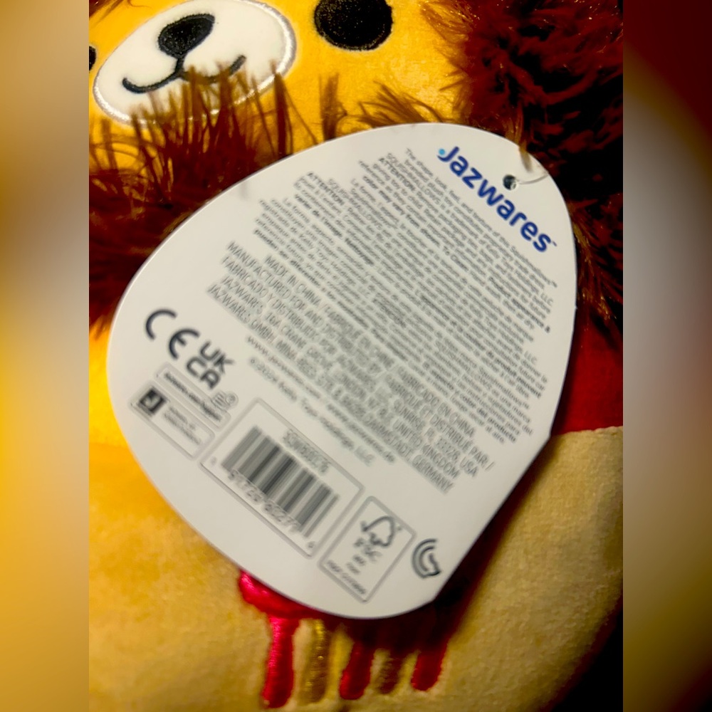 NWT Squish-mallows Harry Potter 10-Inch Gryffindor Lion - Picture 4 of 5